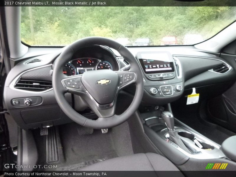 Mosaic Black Metallic / Jet Black 2017 Chevrolet Malibu LT