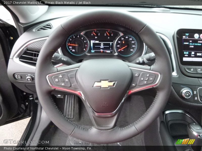 Mosaic Black Metallic / Jet Black 2017 Chevrolet Malibu LT