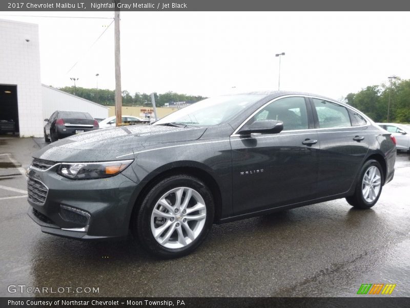 Nightfall Gray Metallic / Jet Black 2017 Chevrolet Malibu LT