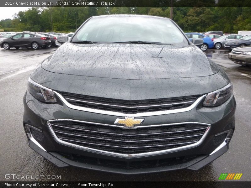 Nightfall Gray Metallic / Jet Black 2017 Chevrolet Malibu LT