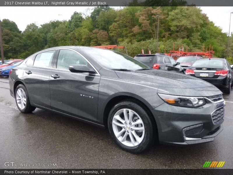 Nightfall Gray Metallic / Jet Black 2017 Chevrolet Malibu LT