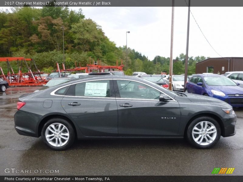 Nightfall Gray Metallic / Jet Black 2017 Chevrolet Malibu LT