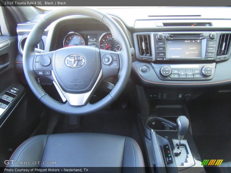 Black / Black 2016 Toyota RAV4 SE