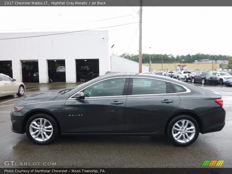Nightfall Gray Metallic / Jet Black 2017 Chevrolet Malibu LT