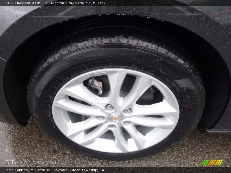 Nightfall Gray Metallic / Jet Black 2017 Chevrolet Malibu LT