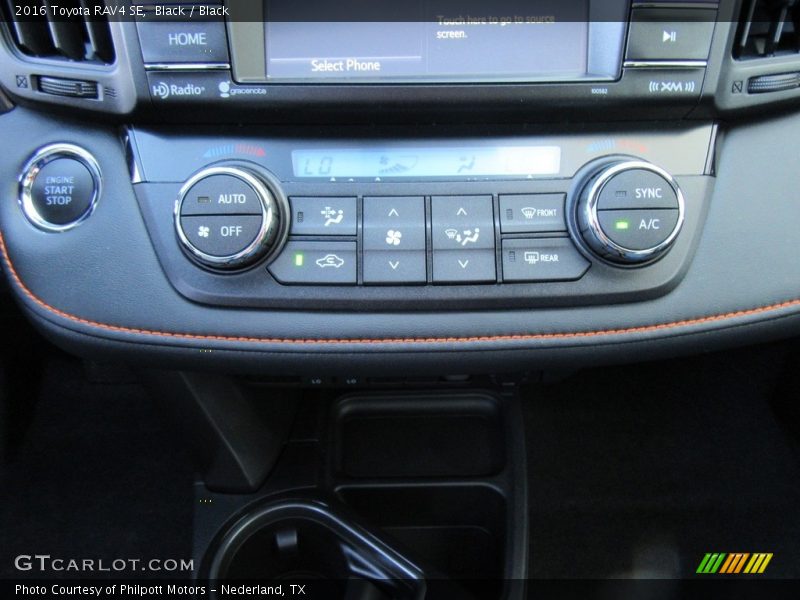 Black / Black 2016 Toyota RAV4 SE