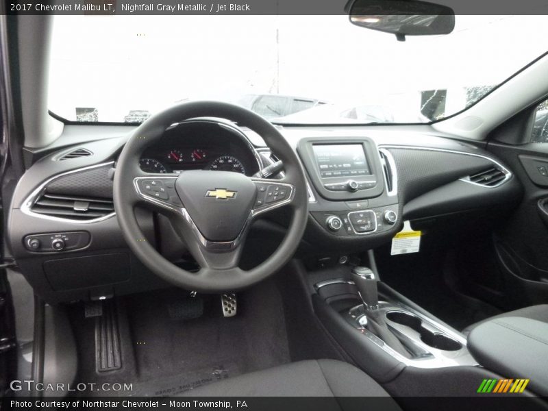 Nightfall Gray Metallic / Jet Black 2017 Chevrolet Malibu LT