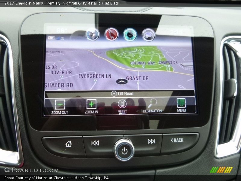 Nightfall Gray Metallic / Jet Black 2017 Chevrolet Malibu Premier