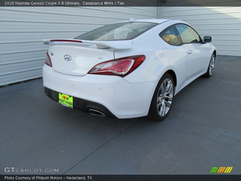 Casablanca White / Tan 2016 Hyundai Genesis Coupe 3.8 Ultimate