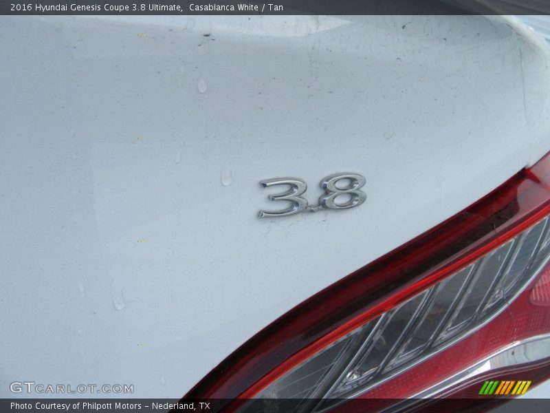 Casablanca White / Tan 2016 Hyundai Genesis Coupe 3.8 Ultimate