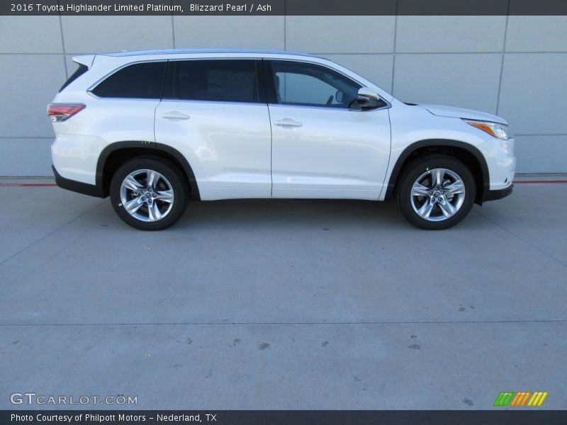 Blizzard Pearl / Ash 2016 Toyota Highlander Limited Platinum