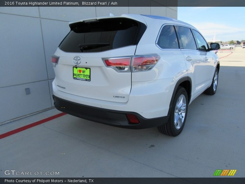 Blizzard Pearl / Ash 2016 Toyota Highlander Limited Platinum