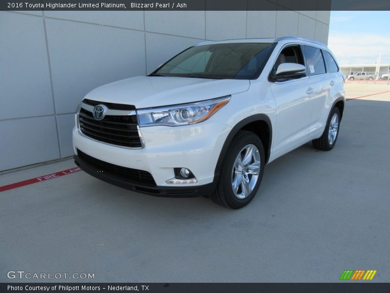 Blizzard Pearl / Ash 2016 Toyota Highlander Limited Platinum