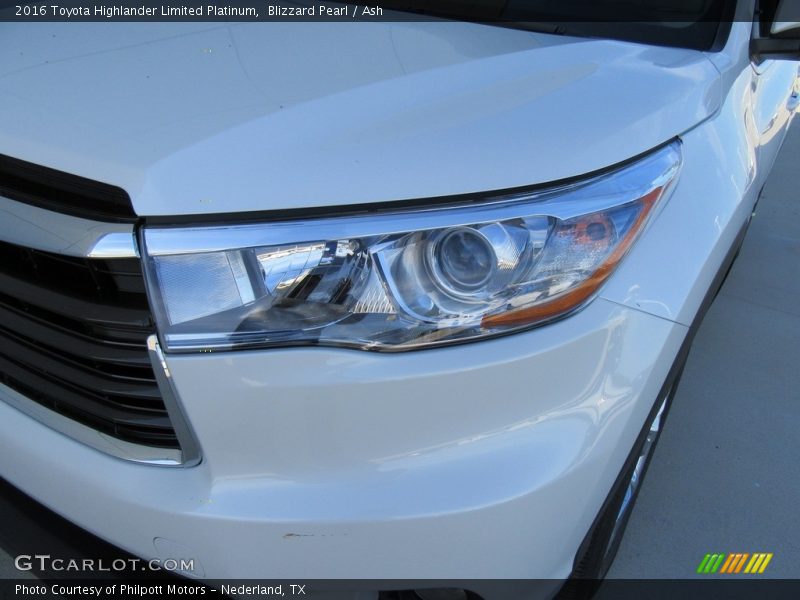 Blizzard Pearl / Ash 2016 Toyota Highlander Limited Platinum