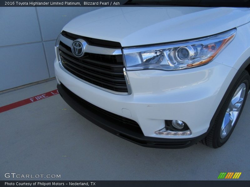 Blizzard Pearl / Ash 2016 Toyota Highlander Limited Platinum