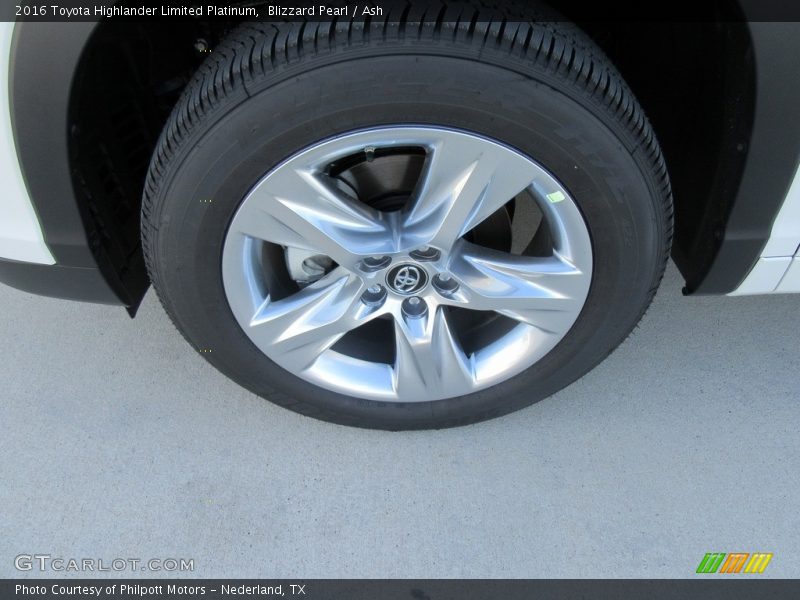 Blizzard Pearl / Ash 2016 Toyota Highlander Limited Platinum