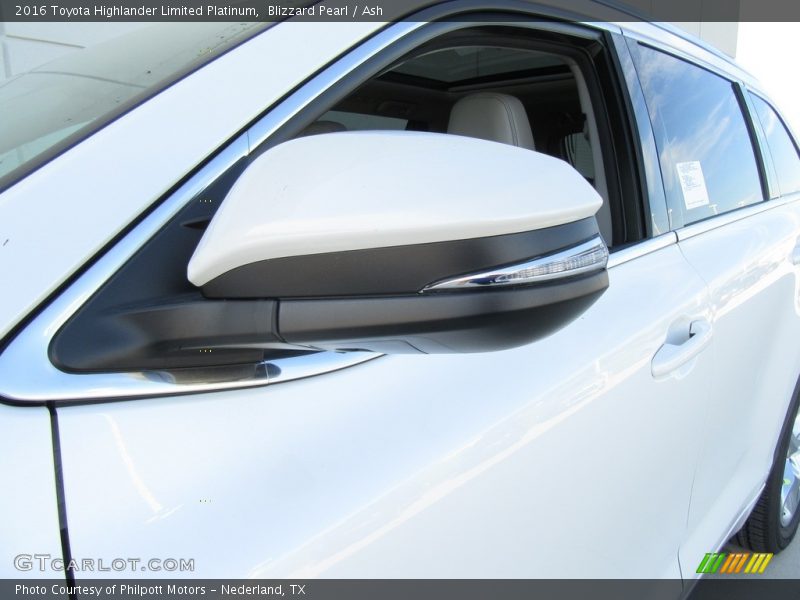 Blizzard Pearl / Ash 2016 Toyota Highlander Limited Platinum