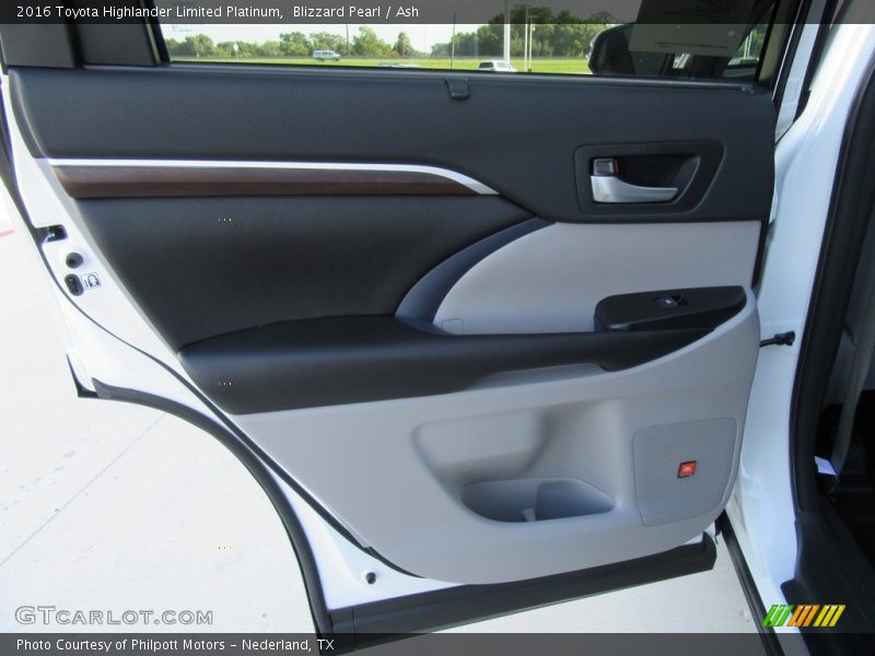 Blizzard Pearl / Ash 2016 Toyota Highlander Limited Platinum