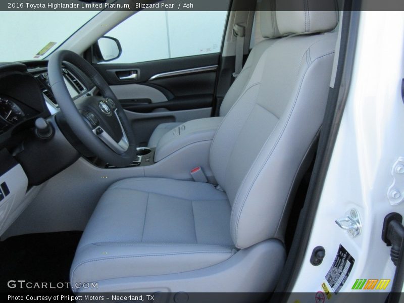 Blizzard Pearl / Ash 2016 Toyota Highlander Limited Platinum
