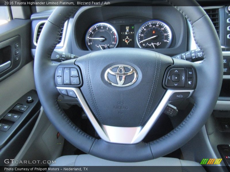 Blizzard Pearl / Ash 2016 Toyota Highlander Limited Platinum