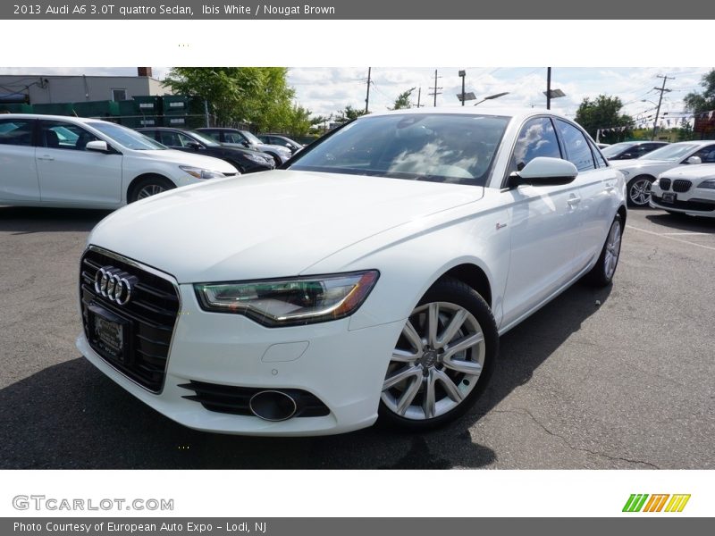 Ibis White / Nougat Brown 2013 Audi A6 3.0T quattro Sedan