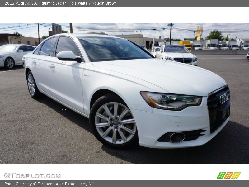 Ibis White / Nougat Brown 2013 Audi A6 3.0T quattro Sedan