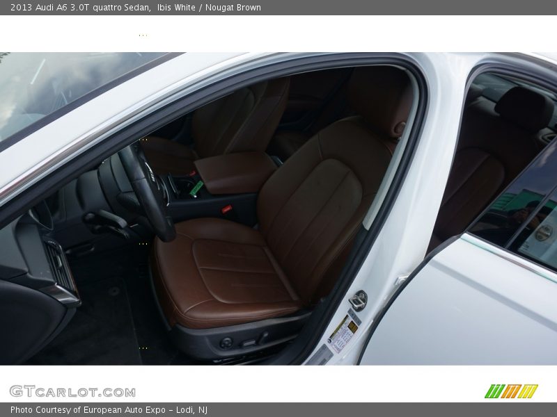 Ibis White / Nougat Brown 2013 Audi A6 3.0T quattro Sedan