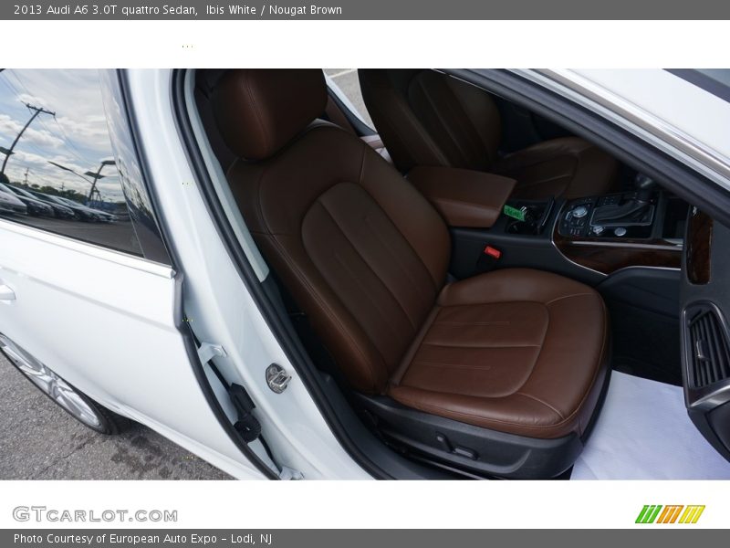 Ibis White / Nougat Brown 2013 Audi A6 3.0T quattro Sedan