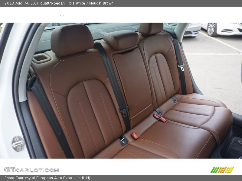 Ibis White / Nougat Brown 2013 Audi A6 3.0T quattro Sedan