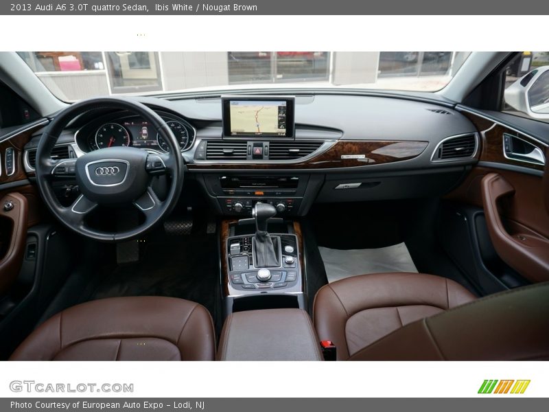 Ibis White / Nougat Brown 2013 Audi A6 3.0T quattro Sedan