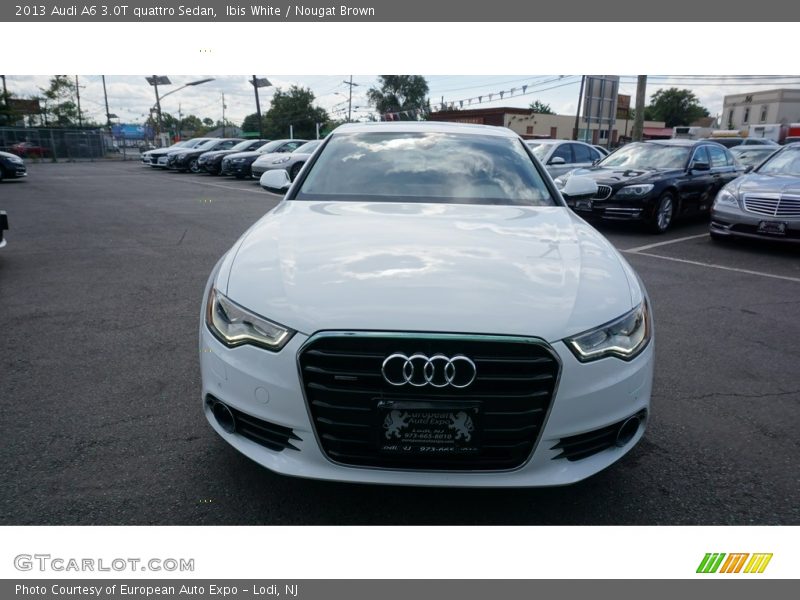 Ibis White / Nougat Brown 2013 Audi A6 3.0T quattro Sedan
