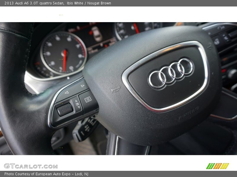 Ibis White / Nougat Brown 2013 Audi A6 3.0T quattro Sedan