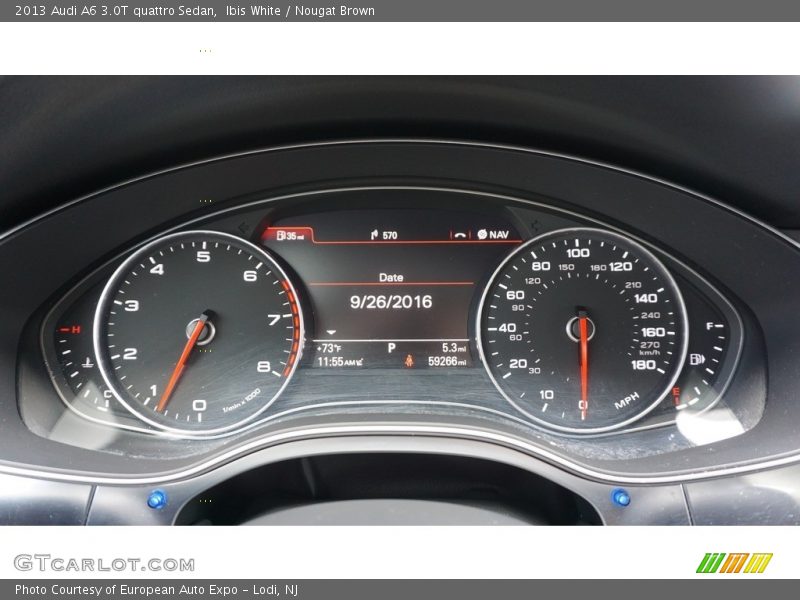 Ibis White / Nougat Brown 2013 Audi A6 3.0T quattro Sedan