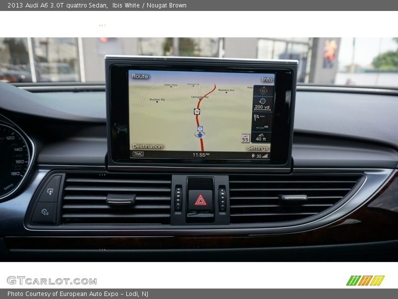 Ibis White / Nougat Brown 2013 Audi A6 3.0T quattro Sedan