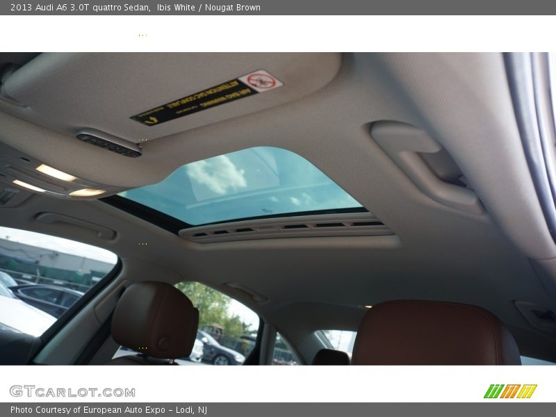 Ibis White / Nougat Brown 2013 Audi A6 3.0T quattro Sedan