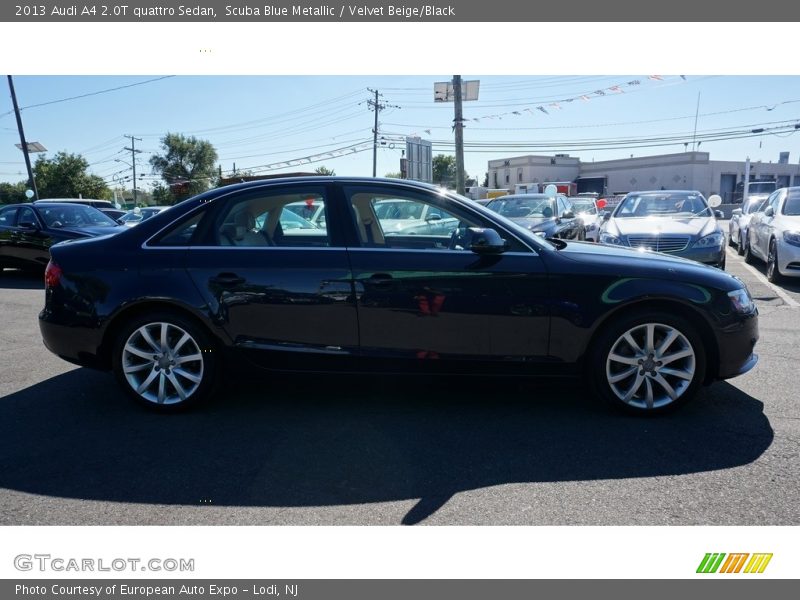 Scuba Blue Metallic / Velvet Beige/Black 2013 Audi A4 2.0T quattro Sedan
