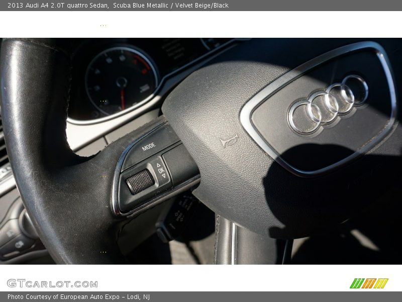 Scuba Blue Metallic / Velvet Beige/Black 2013 Audi A4 2.0T quattro Sedan