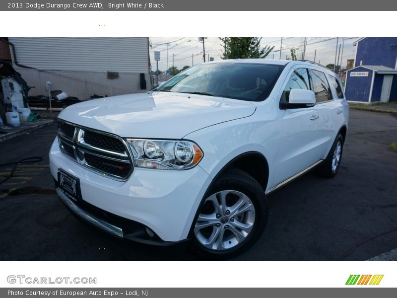 Bright White / Black 2013 Dodge Durango Crew AWD