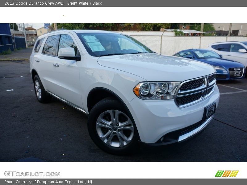 Bright White / Black 2013 Dodge Durango Crew AWD