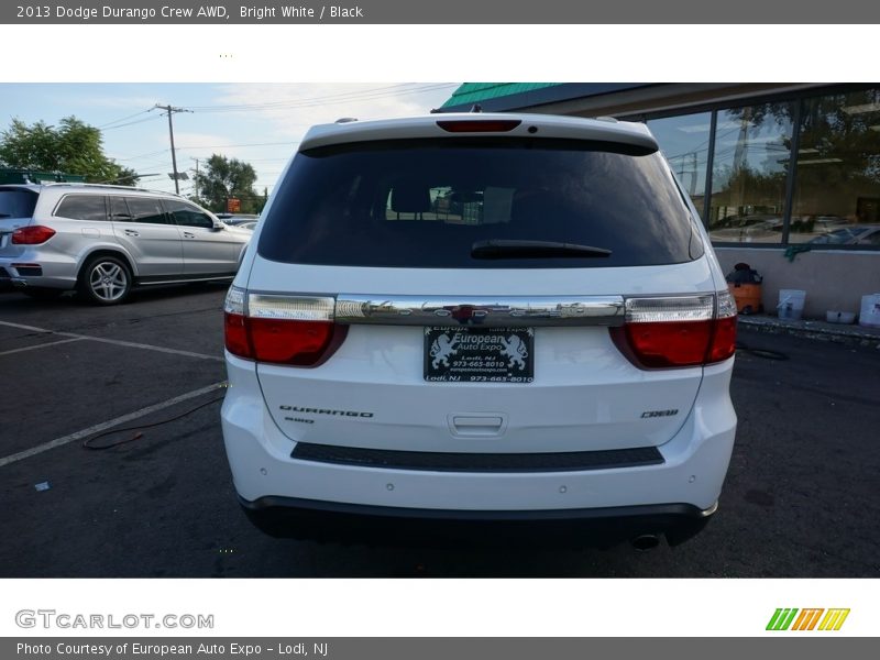 Bright White / Black 2013 Dodge Durango Crew AWD