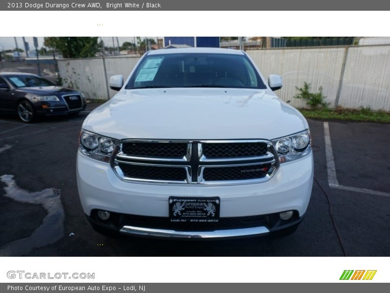 Bright White / Black 2013 Dodge Durango Crew AWD