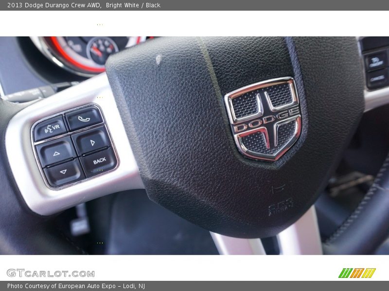 Bright White / Black 2013 Dodge Durango Crew AWD