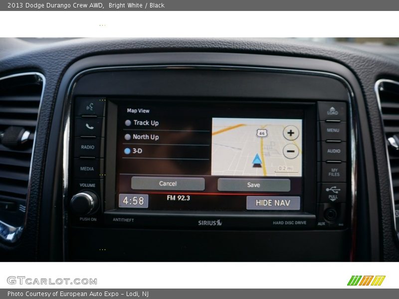 Bright White / Black 2013 Dodge Durango Crew AWD