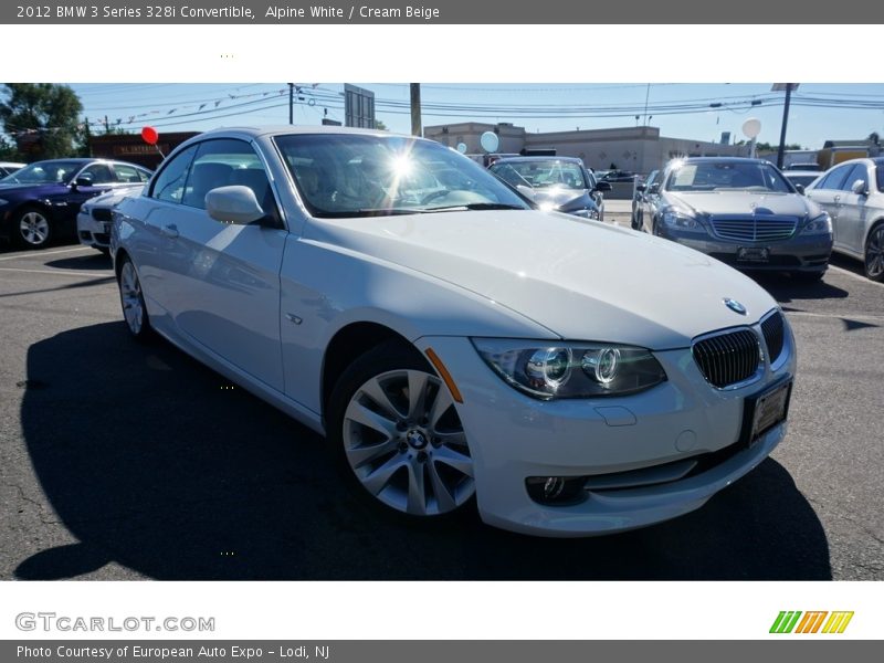 Alpine White / Cream Beige 2012 BMW 3 Series 328i Convertible