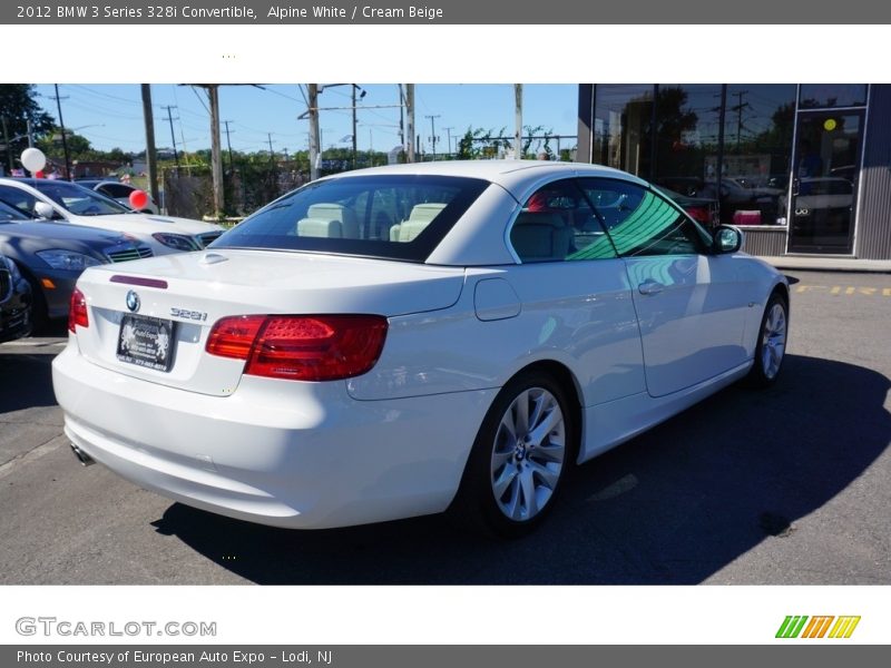 Alpine White / Cream Beige 2012 BMW 3 Series 328i Convertible