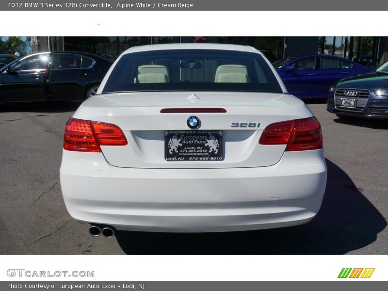 Alpine White / Cream Beige 2012 BMW 3 Series 328i Convertible