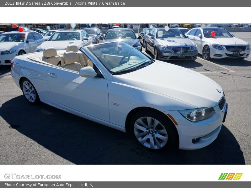 Alpine White / Cream Beige 2012 BMW 3 Series 328i Convertible