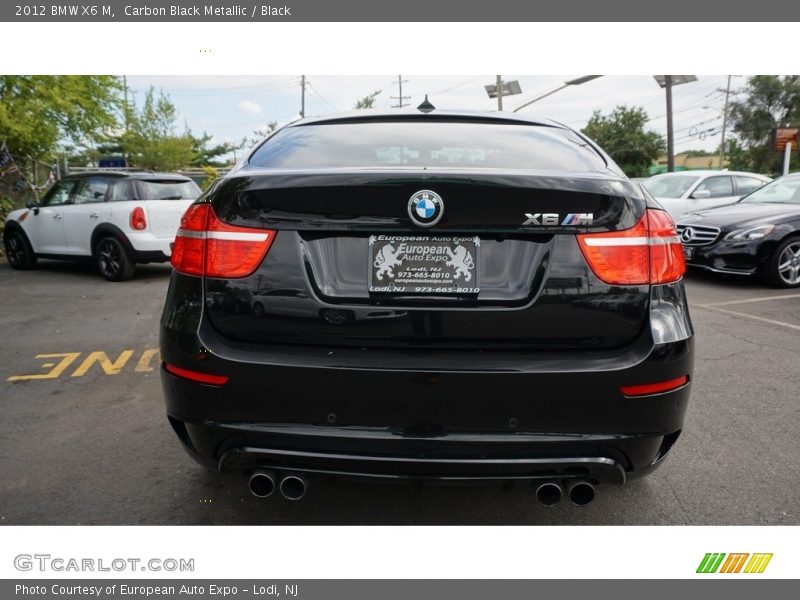 Carbon Black Metallic / Black 2012 BMW X6 M