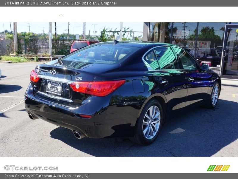 Black Obsidian / Graphite 2014 Infiniti Q 50 3.7 AWD Premium