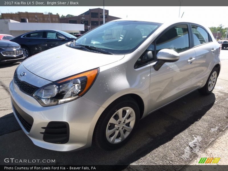 Bright Silver / Black 2017 Kia Rio LX 5 Door